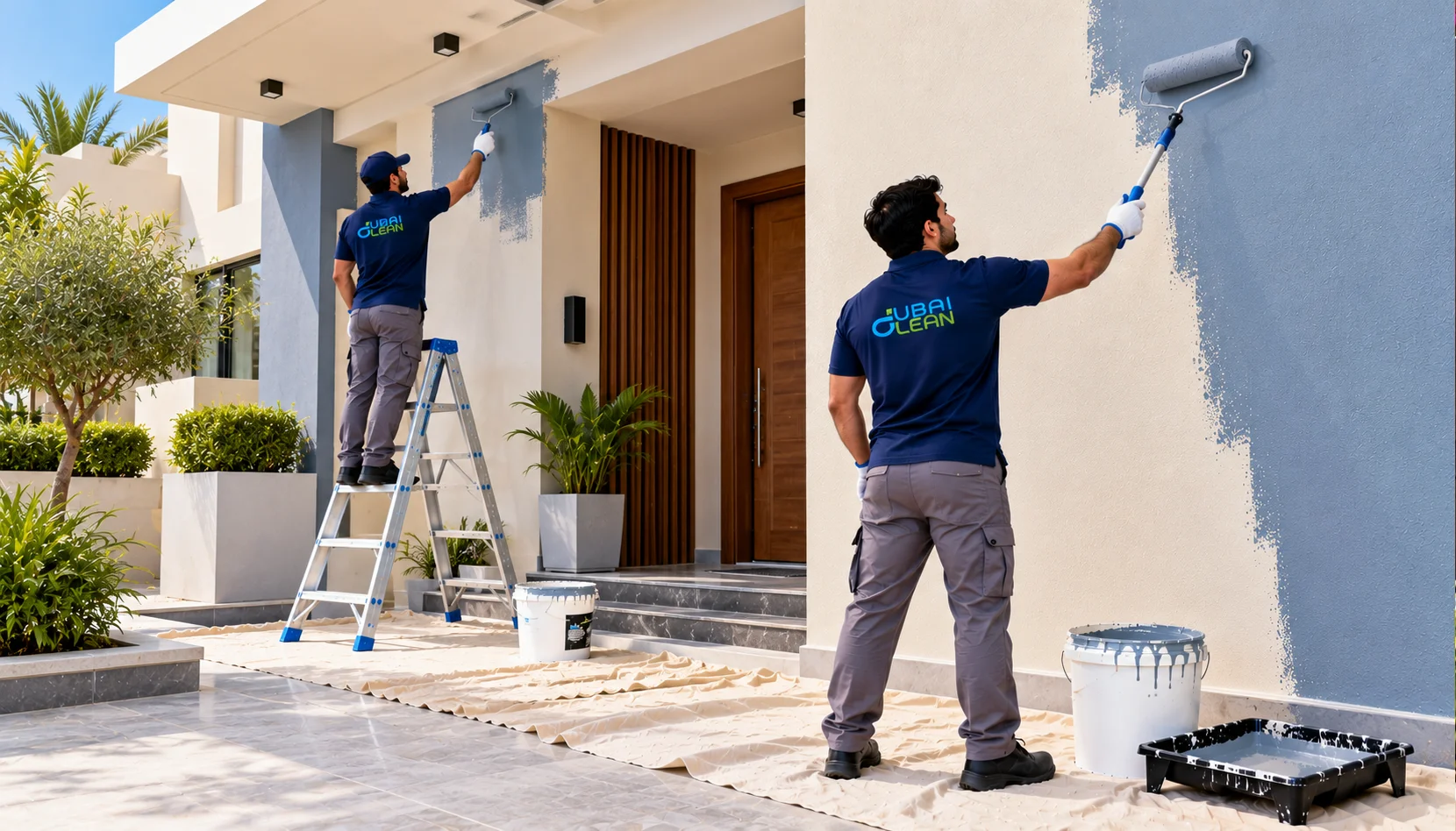 Exterior Wall Painting-DubaiClean-Service